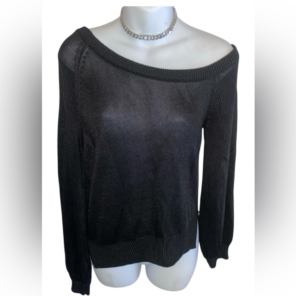 Michelle Mason black Sweater Top - Picture 1 of 9